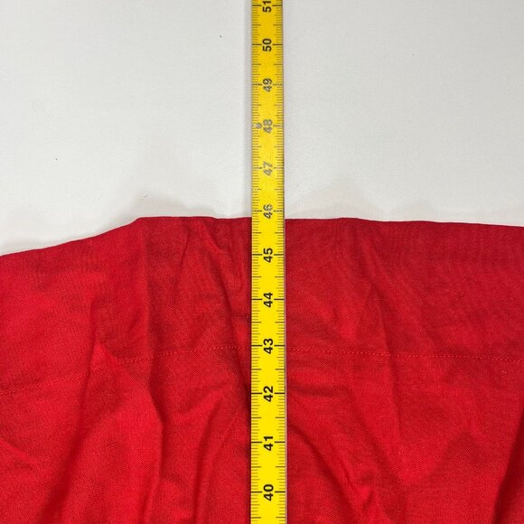 NWOT Farm Rio Stretch Linen Blend Cami Maxi Dress Size M Classic RED - Picture 15 of 16